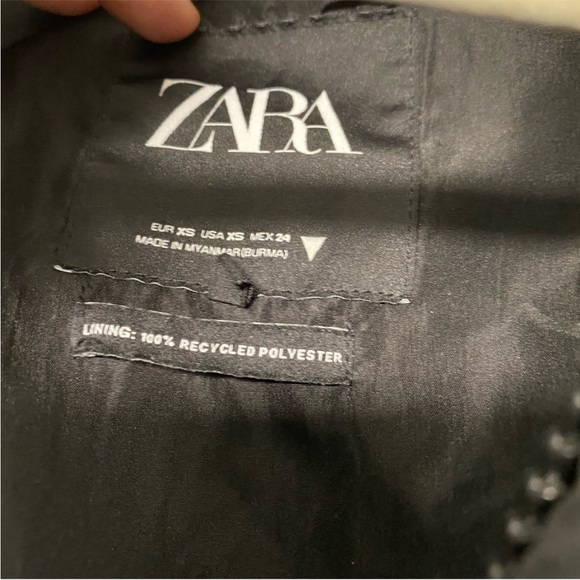 Zara puffer coat black XS puffer jacket RN73302 - Picture 10 of 10